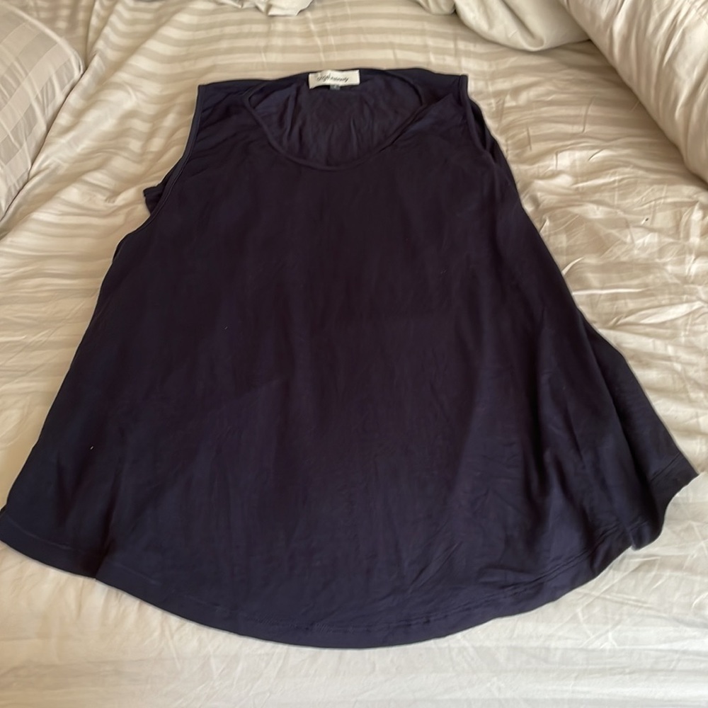 Angel Maternity Swing Maternity/Nursing Tank nwot size s navy blue - Picture 10 of 11